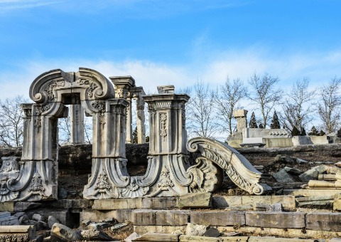 The ruins of the Western-style buildings at the Old Summer Palace.