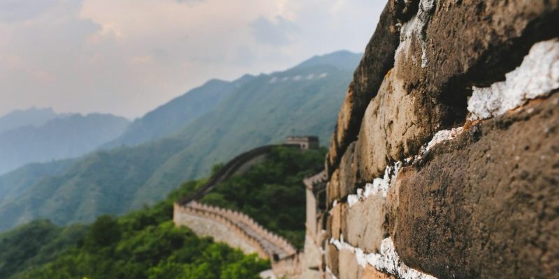 The bricks of the Badaling Great Wall look very sturdy