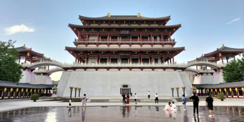 Main Building Ziyun Tower at Tang Paradise, Xi'an