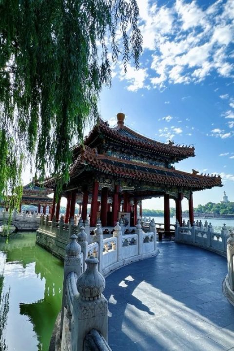 Five-Dragon Pavilion Dock in Beihai Park