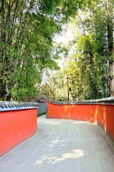 Flower Path of the Dufu Thatched House Museum.