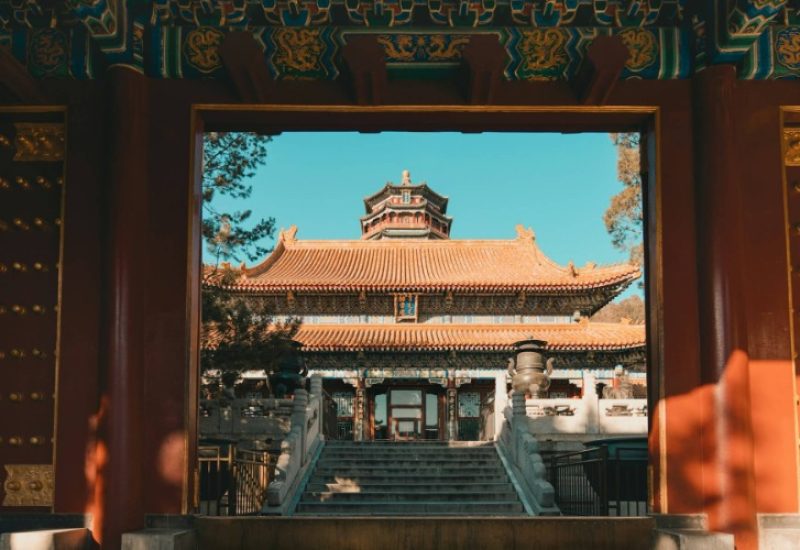 Gate leading to the Tower of Buddist Incense in the Summer Palace