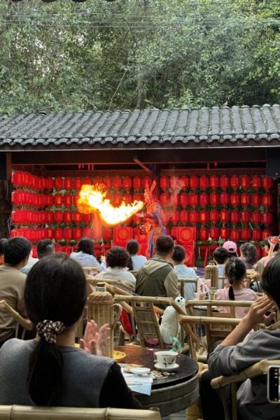 He Ming Teahouse in Chengdu People Park.