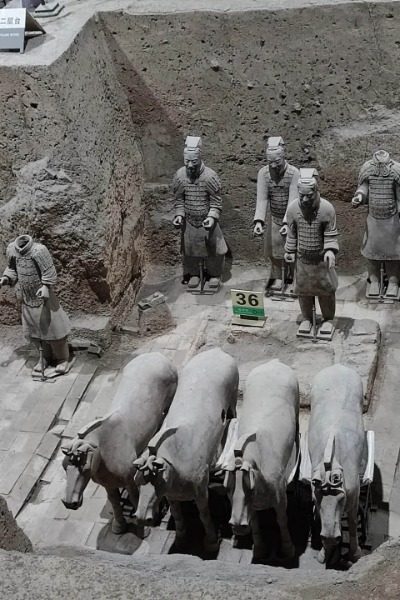 Pit 3 of the Terracotta Warriors in Xi'an.