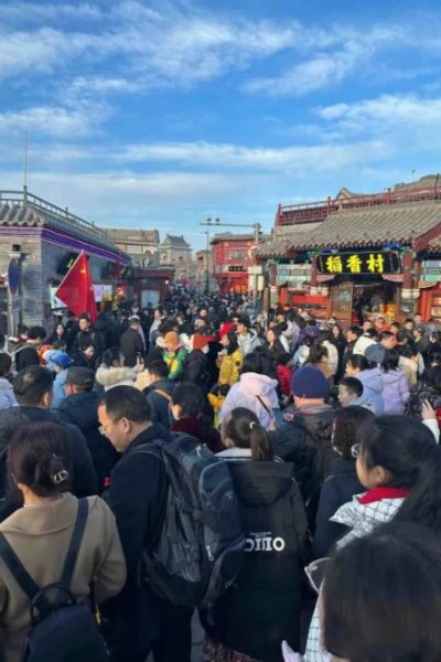 During Beijing's peak tourist season, the streets are packed with visitors from around the world.