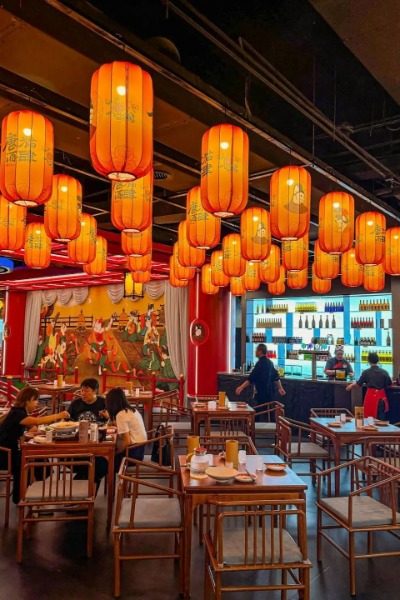 The popular restaurant Zui Chang'an near the Xi'an City Wall.