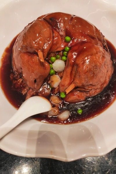 Authentic Shanghai Cuisine: Roast Duck with "Eight-Treasures."