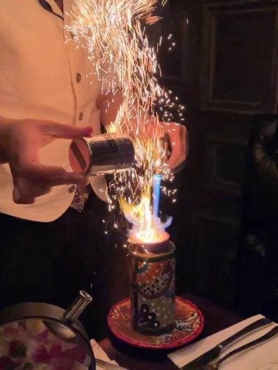 The bartender at Speak Low in Shanghai is mixing cocktails.