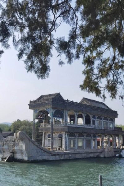 The Qingyan Boat is made of large stone blocks and measures 36 meters in length.